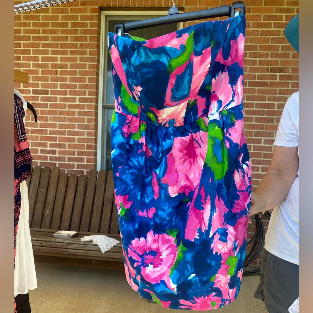 Strapless Shoshana dress